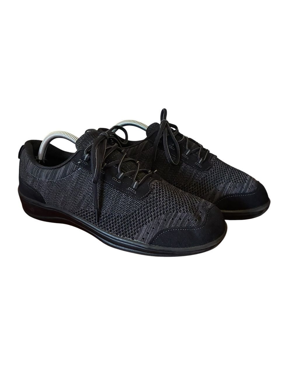 Orthofeet Black Knit Lace-Up Sneakers Women’s Size 11